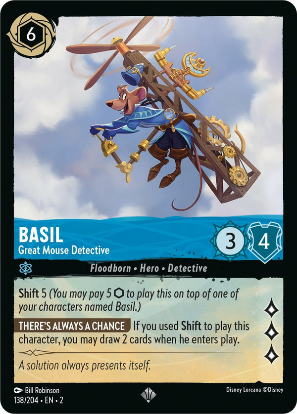 Basil - Great Mouse Detective [2 - 138/204] - Cartes Sportives Rive Sud
