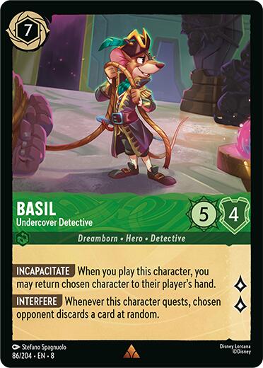 Basil - Undercover Detective [8 - 86/204] - Cartes Sportives Rive Sud