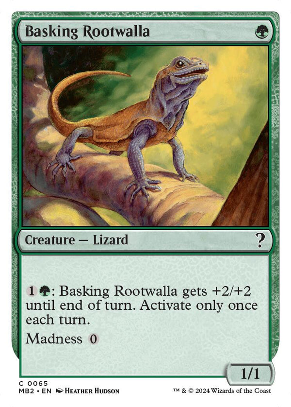 Basking Rootwalla (White Border) [MB2 - 65] - Cartes Sportives Rive Sud