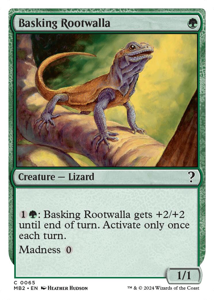 Basking Rootwalla (White Border) [MB2 - 65] - Cartes Sportives Rive Sud