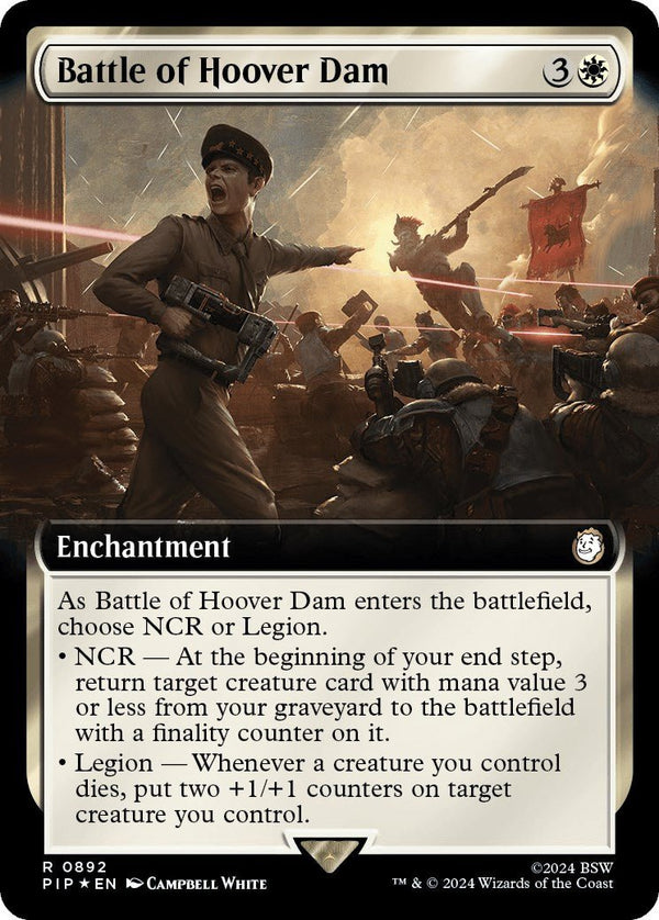 Battle of Hoover Dam (Extended Art) (Surge Foil) [PIP - 892] - Cartes Sportives Rive Sud