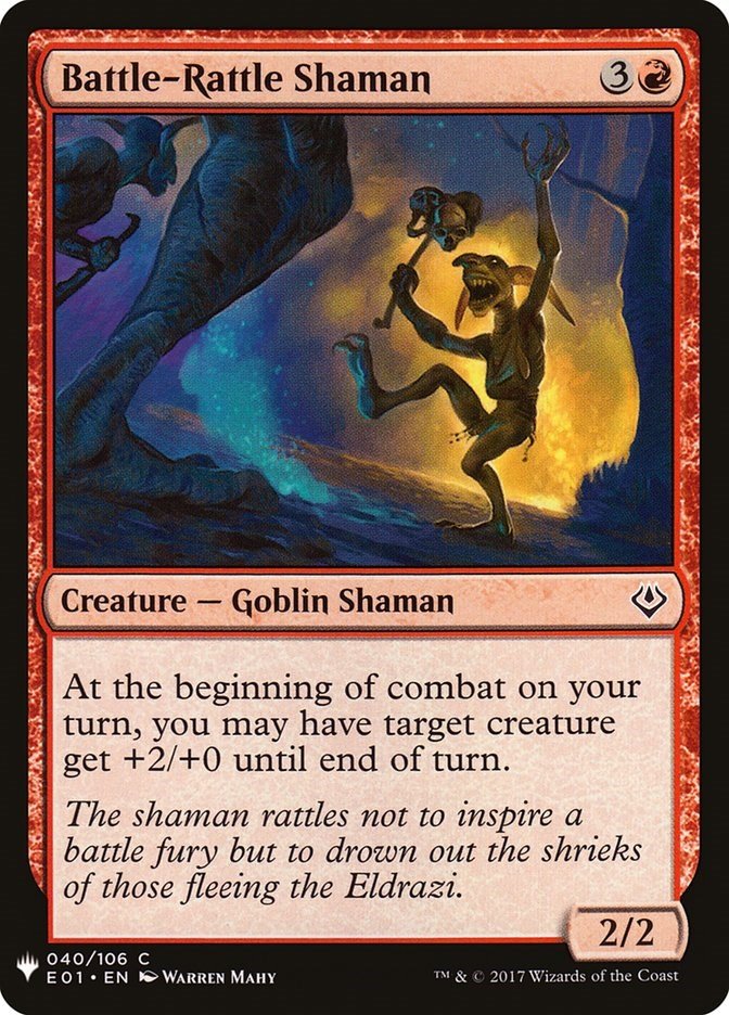 Battle - Rattle Shaman [LIST - 40] - Cartes Sportives Rive Sud