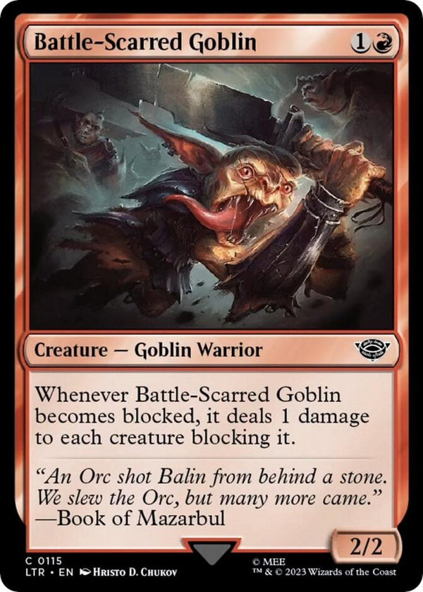 Battle - Scarred Goblin [LTR - 115] - Cartes Sportives Rive Sud