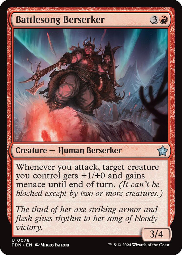 Battlesong Berserker [FDN - 78] - Cartes Sportives Rive Sud