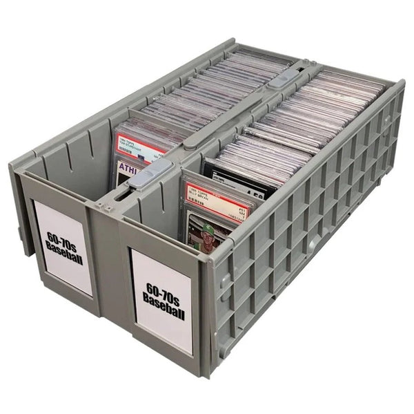 BCW Graded Card Bin Gray - Cartes Sportives Rive Sud