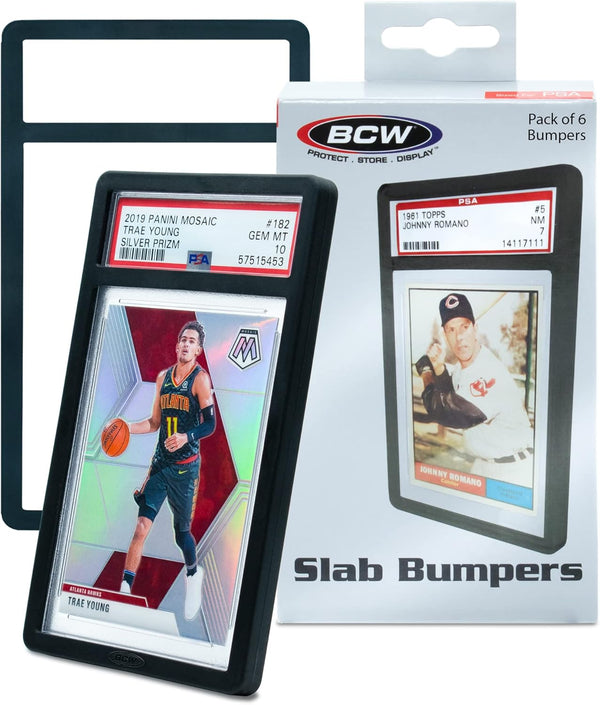 BCW Slab Bumpers Black 6 Pack - Cartes Sportives Rive Sud