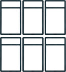 BCW Slab Bumpers Black 6 Pack - Cartes Sportives Rive Sud