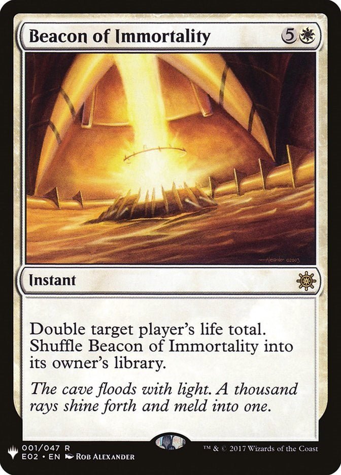 Beacon of Immortality [LIST - 1] - Cartes Sportives Rive Sud