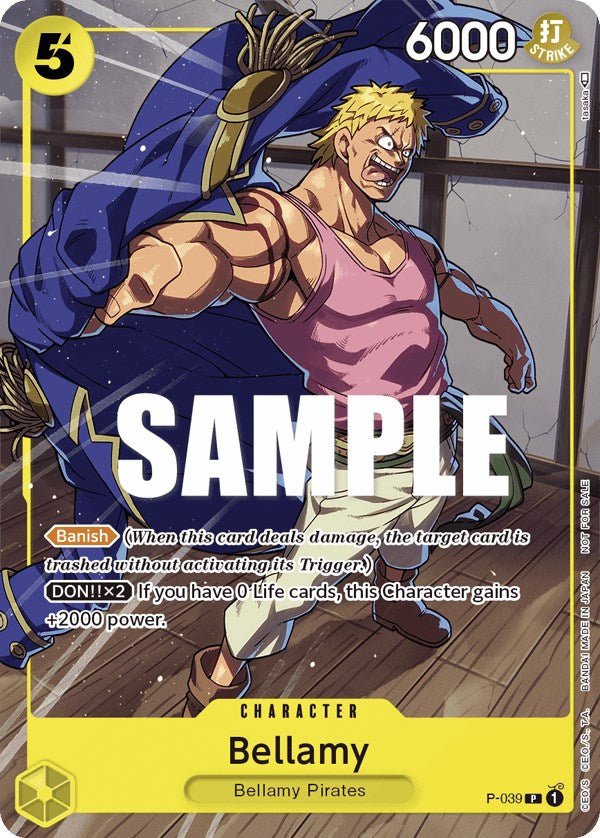 Bellamy (Pirates Party Vol. 4) [OP - PR - P - 039] - Cartes Sportives Rive Sud
