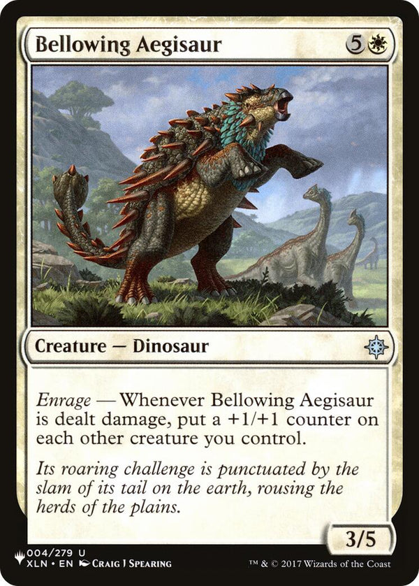 Bellowing Aegisaur [LIST - 004/279] - Cartes Sportives Rive Sud