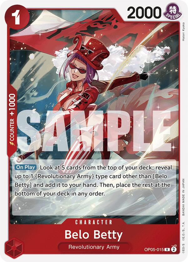 Belo Betty (OP05 - 015) (Reprint) [PRB - 01 - 015] - Cartes Sportives Rive Sud