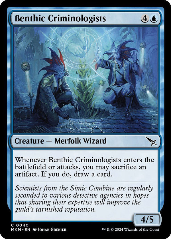 Benthic Criminologists [MKM - 40] - Cartes Sportives Rive Sud