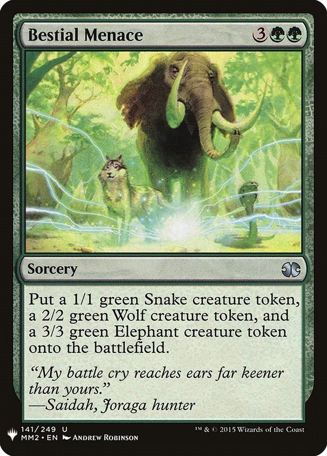 Bestial Menace [LIST - 141] - Cartes Sportives Rive Sud