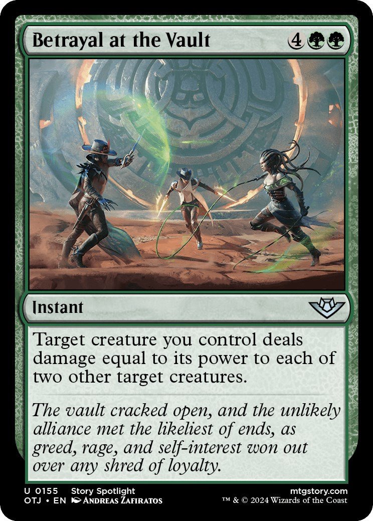 Betrayal at the Vault [OTJ - 155] - Cartes Sportives Rive Sud