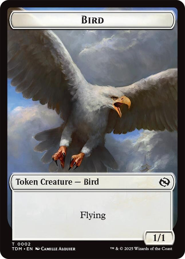Bird // Monk Double - Sided Token [TDM - 2 // 3] - Cartes Sportives Rive Sud