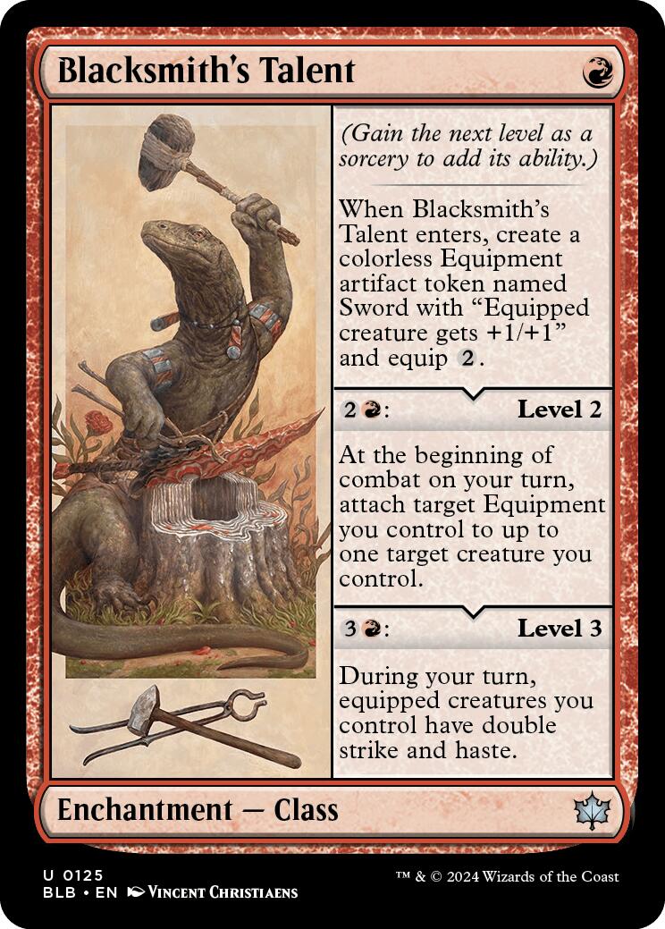Blacksmith's Talent [BLB - 125] - Cartes Sportives Rive Sud