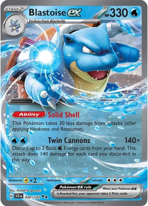 Blastoise ex [SCR - 030/142] - Cartes Sportives Rive Sud