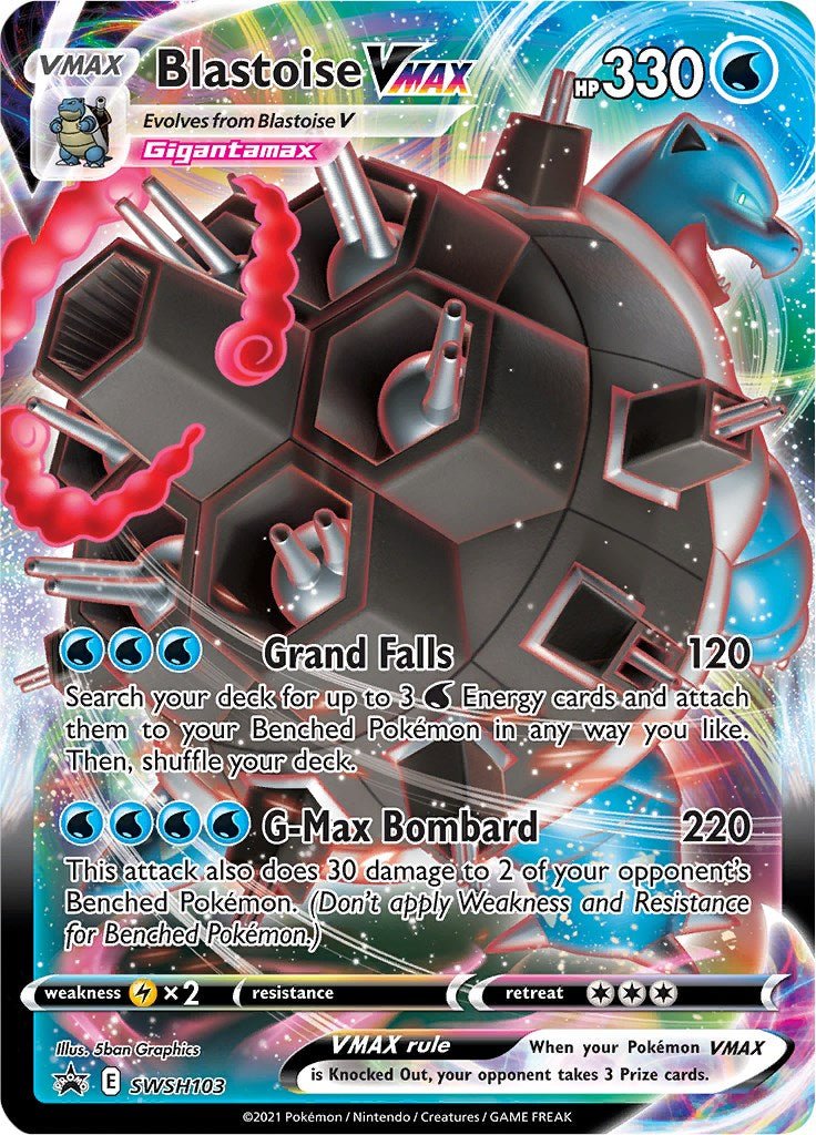 Blastoise VMAX - SWSH103 [SWSD - SWSH103] - Cartes Sportives Rive Sud