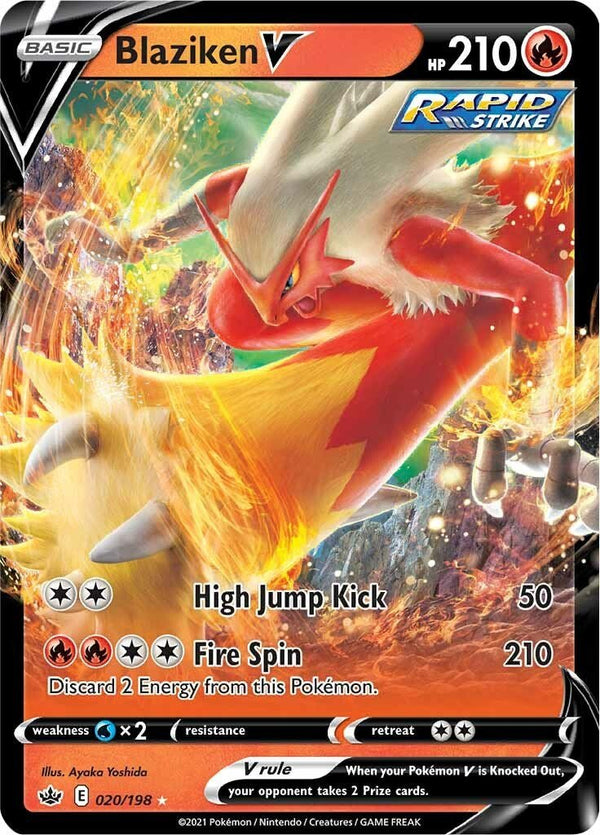 Blaziken V [SWSH06 - 020/198] - Cartes Sportives Rive Sud