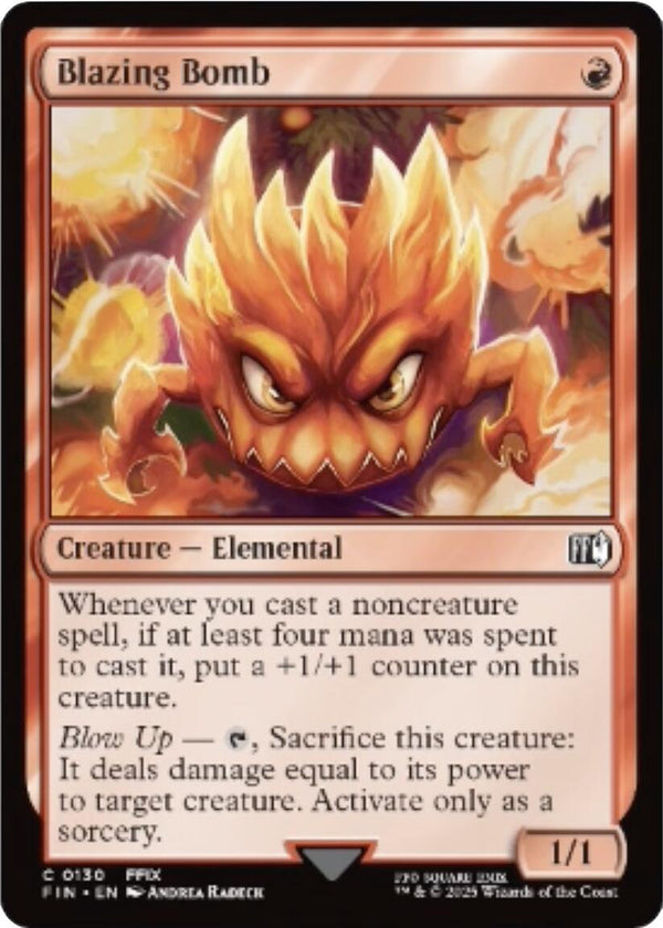 Blazing Bomb [FIN - 130] - Cartes Sportives Rive Sud