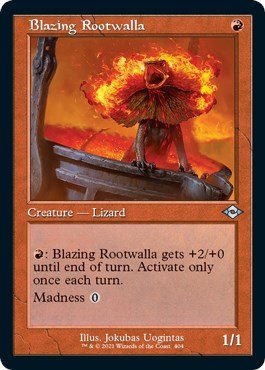 Blazing Rootwalla (Retro Frame) (Foil Etched) [MH2 - 404] - Cartes Sportives Rive Sud