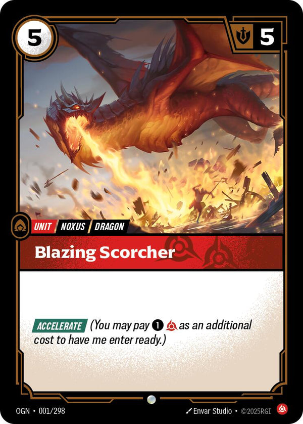 Blazing Scorcher [OGN - 001/298] - Cartes Sportives Rive Sud