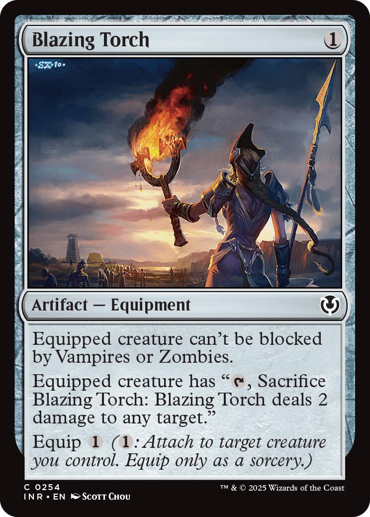 Blazing Torch [INR - 254] - Cartes Sportives Rive Sud