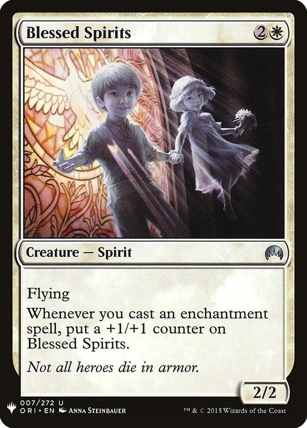 Blessed Spirits [LIST - 7] - Cartes Sportives Rive Sud