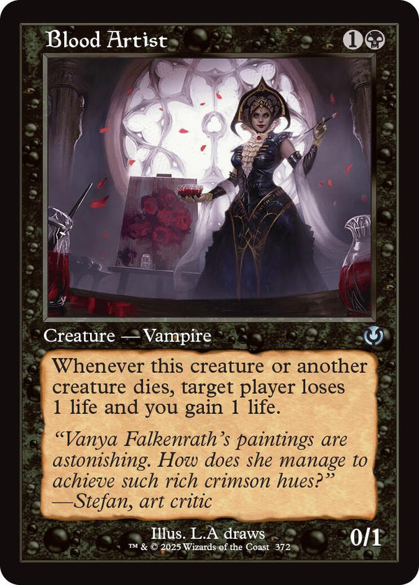 Blood Artist (Retro Frame) [INR - 372] - Cartes Sportives Rive Sud