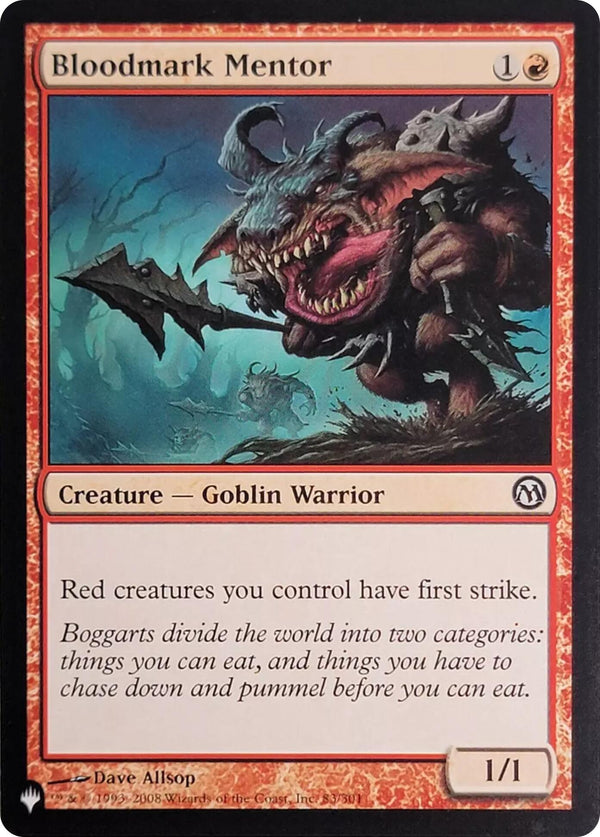 Bloodmark Mentor (83) [LIST - 83/301] - Cartes Sportives Rive Sud