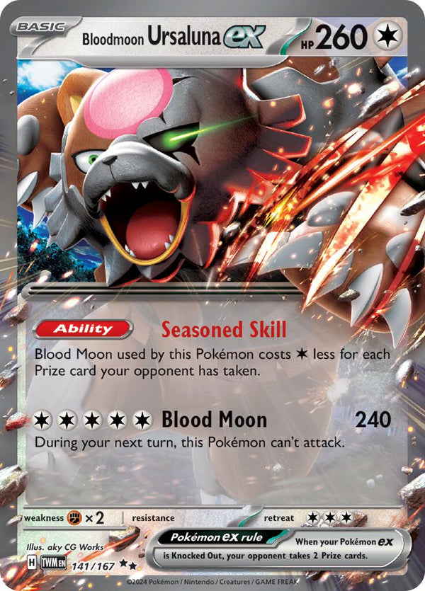 Bloodmoon Ursaluna ex - 141/167 [TWM - 141/167] - Cartes Sportives Rive Sud