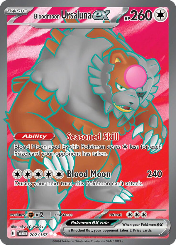 Bloodmoon Ursaluna ex - 202/167 [TWM - 202/167] - Cartes Sportives Rive Sud