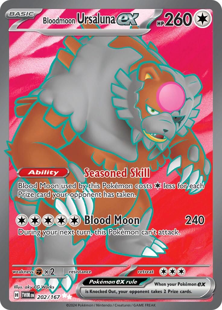 Bloodmoon Ursaluna ex - 202/167 [TWM - 202/167] - Cartes Sportives Rive Sud