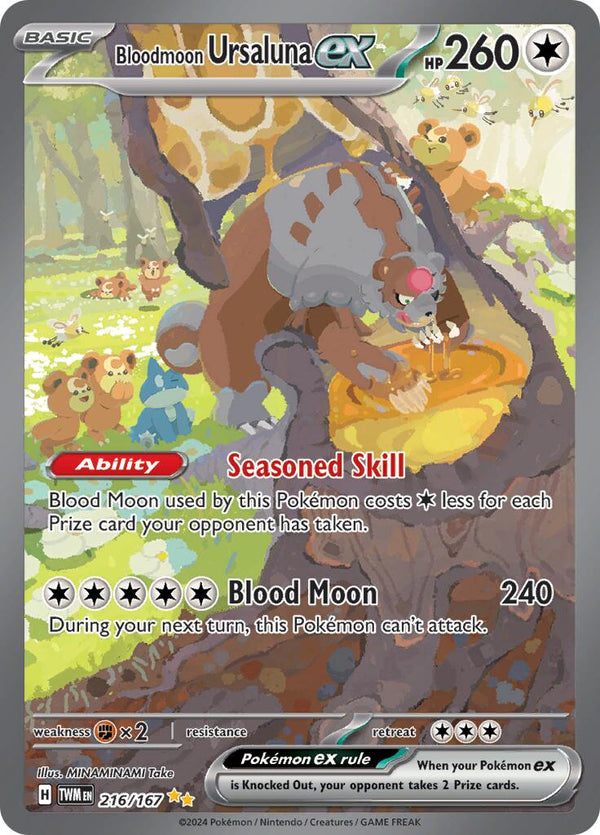 Bloodmoon Ursaluna ex - 216/167 [TWM - 216/167] - Cartes Sportives Rive Sud