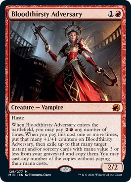 Bloodthirsty Adversary [MID - 129] - Cartes Sportives Rive Sud