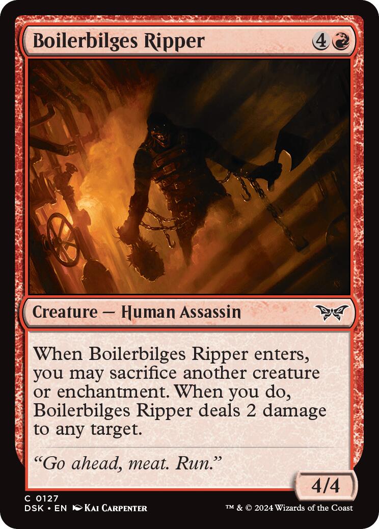 Boilerbilges Ripper [DSK - 127] - Cartes Sportives Rive Sud