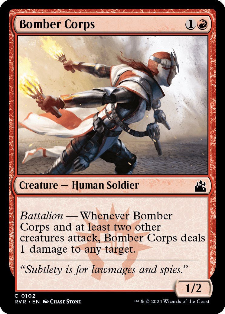 Bomber Corps [RVR - 102] - Cartes Sportives Rive Sud