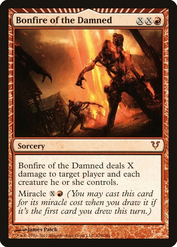 Bonfire of the Damned [AVR - 129] - Cartes Sportives Rive Sud