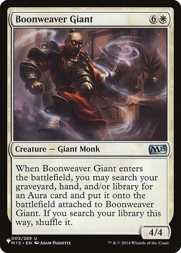 Boonweaver Giant [LIST - 005/269] - Cartes Sportives Rive Sud
