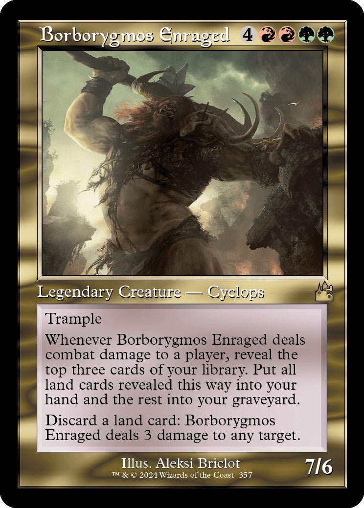 Borborygmos Enraged (Retro Frame) [RVR - 357] - Cartes Sportives Rive Sud