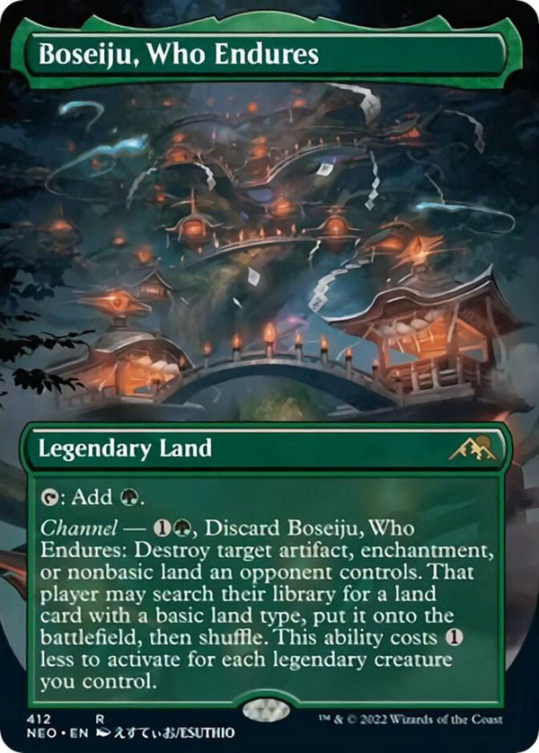 Boseiju, Who Endures (Borderless) [NEO - 412] - Cartes Sportives Rive Sud