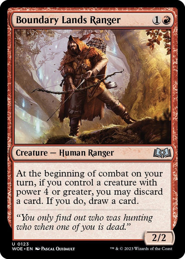 Boundary Lands Ranger [WOE - 123] - Cartes Sportives Rive Sud