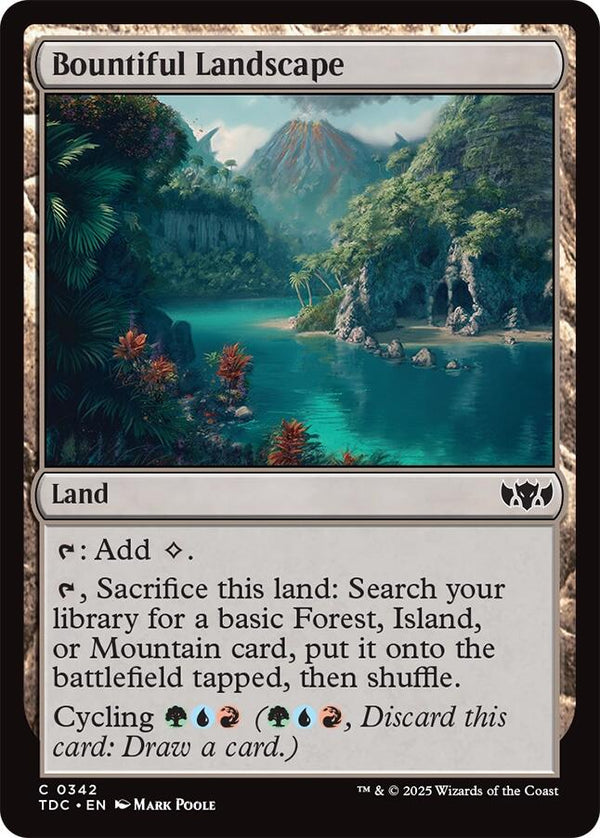 Bountiful Landscape [TDC - 342] - Cartes Sportives Rive Sud