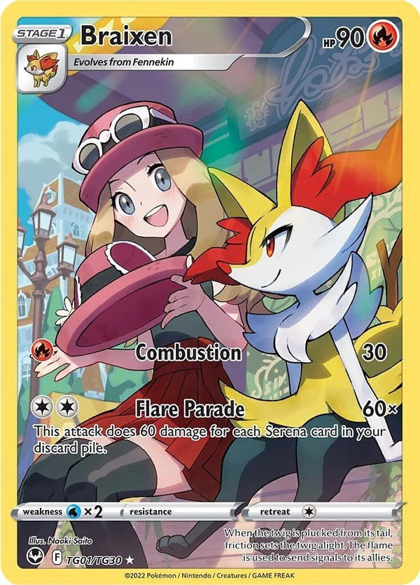 Braixen [SWSH12: TG - TG01/TG30] - Cartes Sportives Rive Sud
