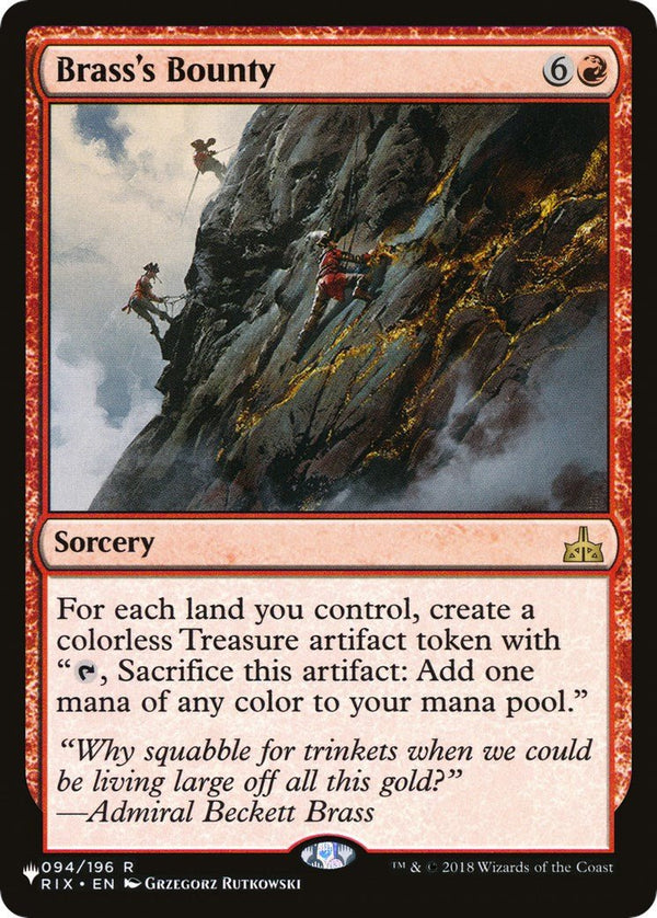 Brass's Bounty [LIST - 094/196] - Cartes Sportives Rive Sud
