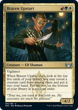 Brazen Upstart [SNC - 169] - Cartes Sportives Rive Sud