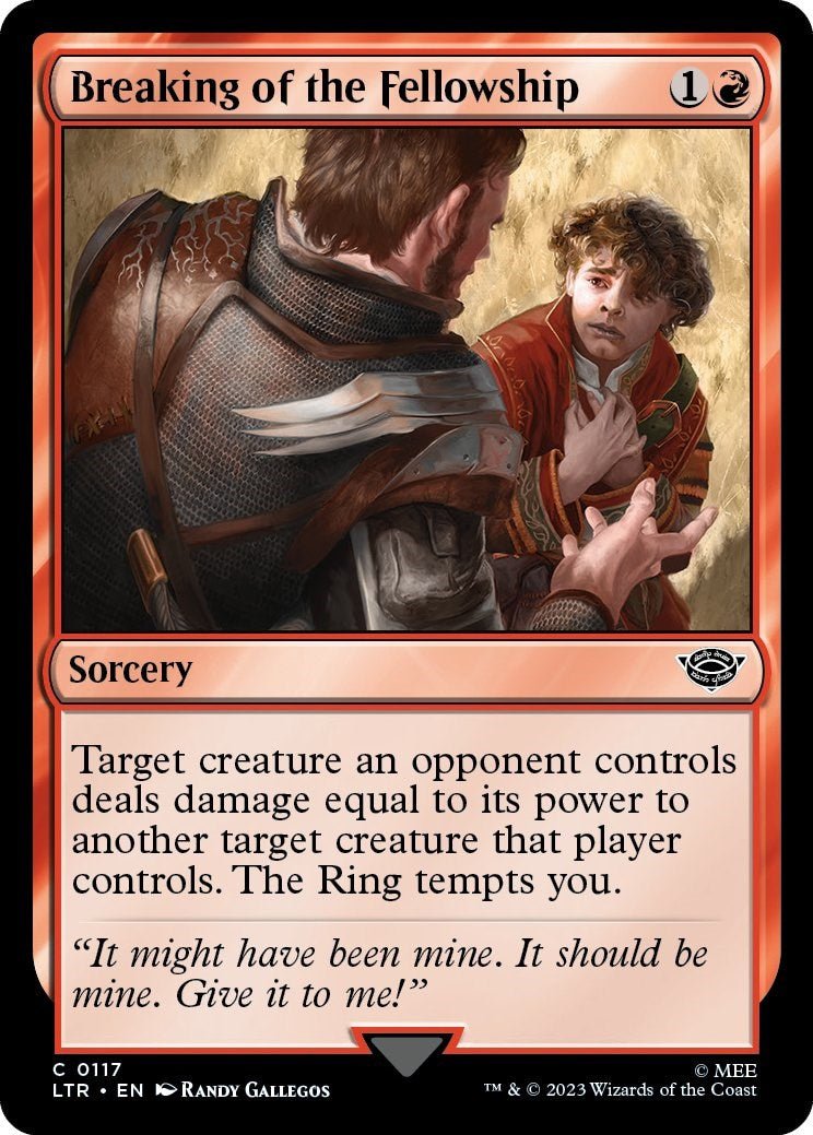 Breaking of the Fellowship [LTR - 117] - Cartes Sportives Rive Sud