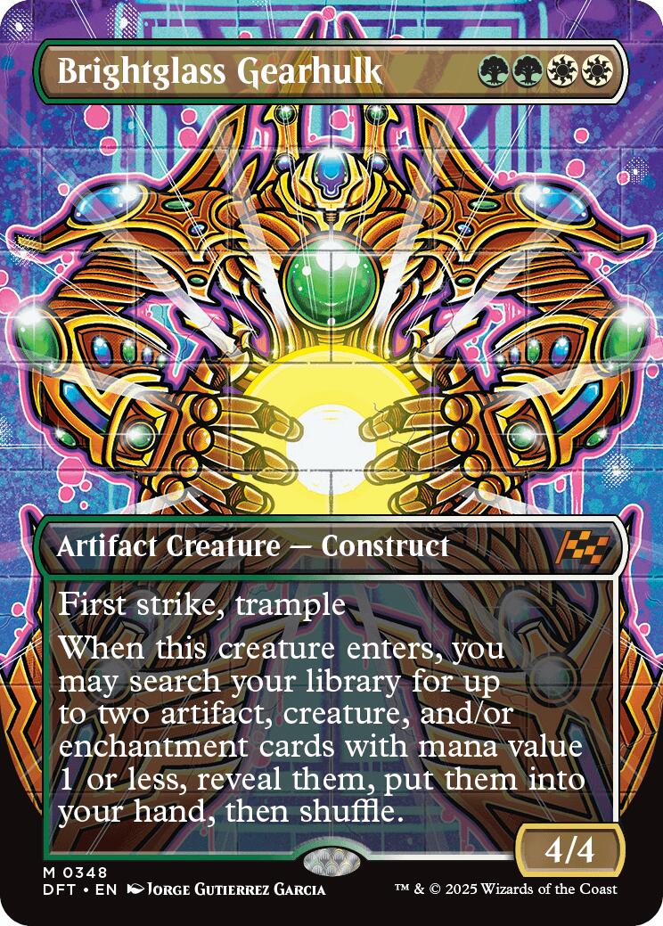 Brightglass Gearhulk (Borderless) [DFT - 348] - Cartes Sportives Rive Sud