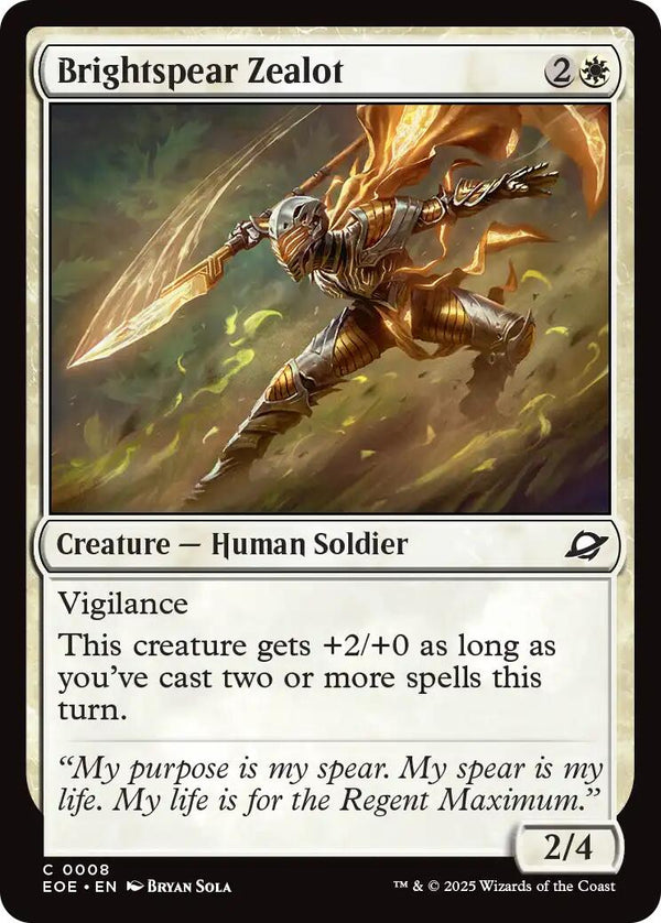 Brightspear Zealot [EOE - 8] - Cartes Sportives Rive Sud