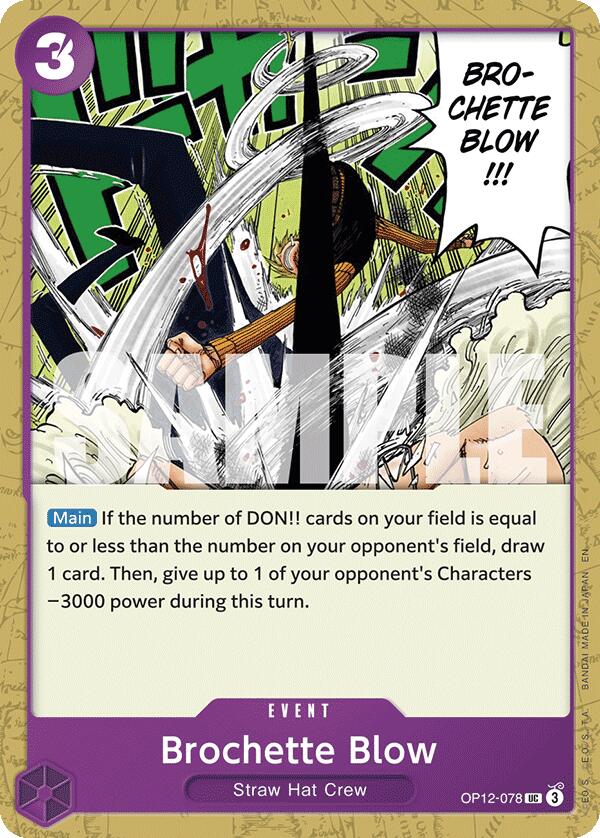 Brochette Blow [OP12 - OP12 - 078] - Cartes Sportives Rive Sud